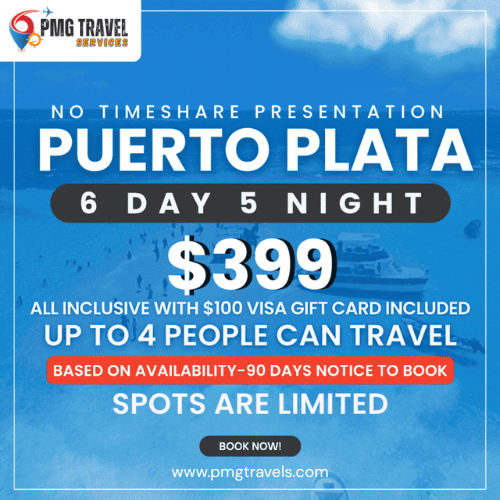 6 Day 5 Night Puerto Plata $399 package 03 - Travel Package
